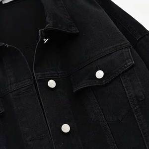 Offre Spéciale vêtements décontractés grande taille sur mesure femmes manches longues Jean veste 100% coton hiver veste unie pour les femmes - Product Image 3