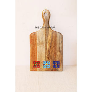 เขียงไม้สำหรับสับทำจากไม้สไตล์อินเดียเขียงไม้สำหรับใช้ในครัว - Product Image 1