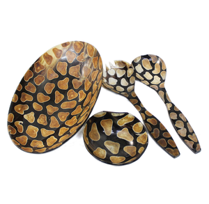 Bols de service en corne de buffle exquis les plus recherchés Mini cuillère Forte demande Fourniture d'usine la plus vendue Bol en corne de buffle naturel - Product Image 3