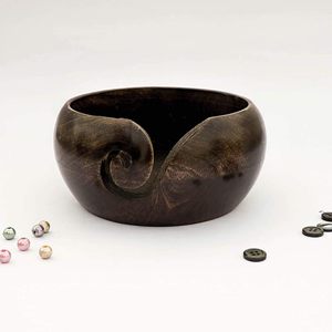 Ooden-búho de nailon de Ndian rtisans con remium para nitting y roqueta (6 "x 6" x 3 ") - Product Image 3