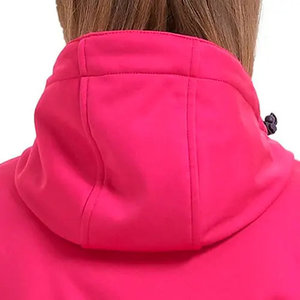 Mujeres al aire libre de moda de buena calidad transpirable al aire libre chaqueta de concha suave con logotipo personalizado chaqueta informal de peso pesado - Product Image 3