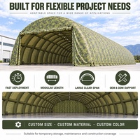 Hangar pneumatique gonflable direct usine pour le stockage et l'entretien d'hélicoptères