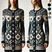 Cardigan ample à manches longues pour femme, style coréen, imprimé animal, respirant, en maille 100 % coton, tendance