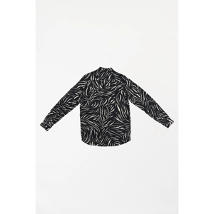 Camisa abotonada con estampado de cebra para hombre - Product Image 2