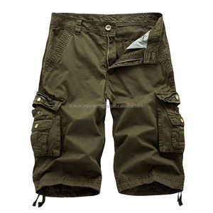 Wholesale Custom <b>Compression</b> Breathable Sweat <b>Shorts</b> 100% Cotton Canvas Cargo Streetwear <b>Men</b> Casual <b>Shorts</b> - Product Image 1