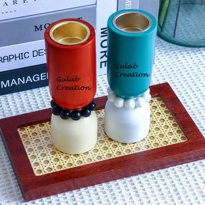 Brûleur de Bakhoor en bois multicolore Porte-encens et Oud arabe traditionnel avec design décoratif pour parfum de maison, cadeaux - Product Image 2