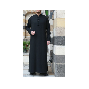 Thobes Venta caliente de manga larga Al Daffah Thobe Diseños personalizados Vestido de oración Hombres Jubbah Al Daffah Thobe / Thawb - Product Image 3