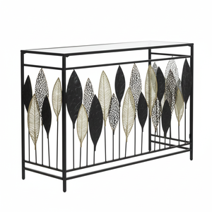 Mesa Consola Rectangular Moderna de Tendencia Global, Hierro Blanco con Mármol, Ligera, Duradera, Hecha a Mano, de Gran Tamaño, Decoración para Sala de Estar - Product Image 1