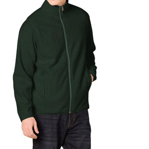 Chaqueta de manga larga con cuello redondo y puños elásticos con cremallera frontal para hombre, estilo informal, chaqueta de lana transpirable y cómoda para hombre - Product Image 3