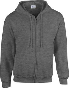 100% coton polaire pleine fermeture éclair pull à capuche automne solide motif à capuche col poche impression numérique Anti-boulochage 320g - Product Image 6