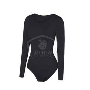 Reasonable Price Women Body Suit <b>for</b> <b>Sale</b> Light <b>Weight</b> Fitness Wear Slim Fit Spandex / Polyester Women Full Sleeve Body Suit - Product Image 5