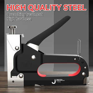 Pistola de Clavos y Grapadora Manual Oasis de Alta Resistencia Cuatro en Uno, 1 Unidad con Bloqueo de Seguridad, No Requiere Electricidad - Para Clavos T/U/I/P de Bricolaje - Product Image 4