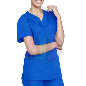 Uniforme Médico de Algodón Cómodo para Mujer, Material Elástico, Diseño Ligero y Ecológico, Estilo Profesional para Uso Hospitalario - Product Image 3