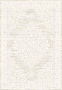 Tapis de salon classique Turkua Home Legacy, motif médaillon traditionnel, tissage point par point + PP, poils de 9 mm, surface au toucher coton - Product Image 6