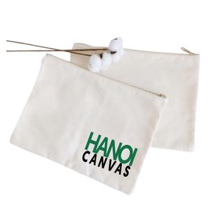Eco-Friendly Custom Printed Canvas <b>Makeup</b> Bag Fashionable Plain Cotton Zipper <b>Case</b> Directly Manufactured <b>Travel</b> Cosmetic <b>Case</b> - Product Image 2