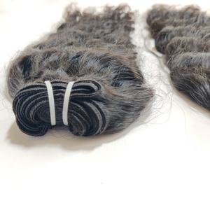 100% Wholesale Raw Cuticle Aligned Virgin Weave Color Black Wavy Loose Deep Wave Temple Indian Human Hair Extensions - Product Image 2