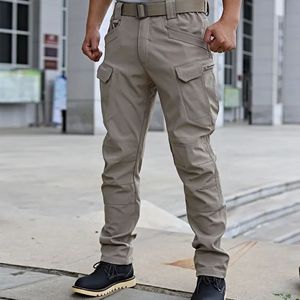 Pantalones Cargo Tácticos Casuales para Exteriores, Senderismo, Trekking, Antidesgarro, Multibolsillos, de Lona, Secado Rápido, Transpirables para Hombre - Product Image 3