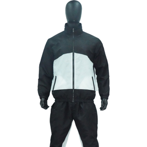 Survêtement décontracté unisexe de haute qualité, coupe-vent imperméable en polyester, demi-zip, uni - Product Image 2