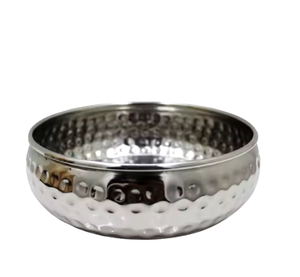 Bols en métal en aluminium poli-Bols ronds de luxe fabriqués à la main et respectueux de l'environnement pour la cuisine et la table à manger - Product Image 4