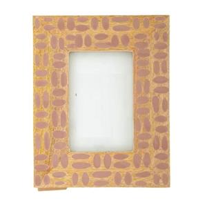 Cadre photo carré en résine avec incrustation d'os fait à la main, écologique, durable, pour la décoration murale de la maison, de la chambre à coucher, du salon - Product Image 1