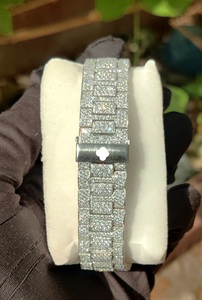 Reloj de Pulsera Deportivo de Lujo Unisex, Estilo Hip Hop, Completamente Engastado con Diamantes de Moissanita, Mecánico Automático, de Acero Inoxidable, Estilo Antiguo para Hombre - Product Image 2