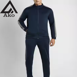 Vente flash : Ensemble de survêtement sportif pour homme, nouveau modèle, veste et pantalon de jogging deux pièces, pour le printemps, par Ako - Product Image 1