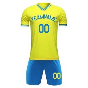 Maillots de football personnalisés pour enfants 2025, ensembles complets, imprimés par transfert thermique, 100% polyester respirant, anti-UV - Product Image 2