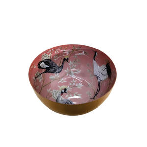 Bol rond de service en fer avec bol à salade de couleur noire martelée pour la décoration de cuisine et de table faite à la main en vrac - Product Image 5