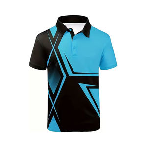 Nouveau style de polo en polyester à sublimation personnalisé pour hommes polo à manches courtes vente en gros - Product Image 5