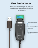 Cable Convertidor Serial USB 2.0 a RS485/RS422 de 1.5M