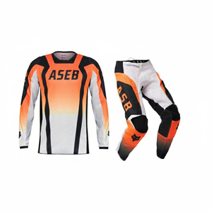 Conjunto de Motocross al por Mayor, Diseño Personalizado Más Moderno, Equipación MX, Uniforme de Carreras de Motocross, Pantalones y Jersey Transpirables Unisex - Product Image 3