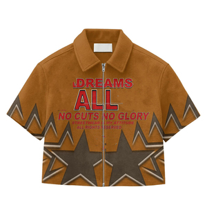 Custom Heavyweight Washed Distressed <b>Patchwork</b> Embroidery Double Layer Long Sleeve T-<b>shirt</b> Cotton Boxy Rhinestone <b>Shirt</b> for Men - Product Image 4