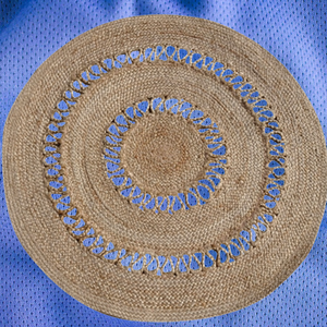 Bangladesh fait à la main 100% Jute tapis écologique naturel tressé tapis tissé conception taille personnalisée pour la décoration intérieure en gros - Product Image 3