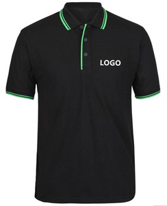 เสื้อโปโลมีปกลายทางเสื้อโปโลแขนสั้นของผู้ชายเสื้อกอล์ฟ - Product Image 4