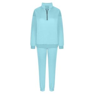 2024 poliéster algodón polar maternidad Slim Fit chándal conjunto Zip sudaderas con capucha sudadera pantalones manga larga 2 piezas Jogger traje - Product Image 2