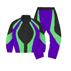 Ensemble de survêtement coupe-vent pour homme léger et de haute qualité, uni, respirant, séchage rapide, imperméable, design 2 en 1, automne - Product Image 6