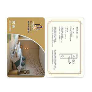 Tarjeta llave de hotel inteligente de control de acceso RFID de PVC impresa personalizada 125kHz T5577 para cerraduras de puertas - Product Image 3