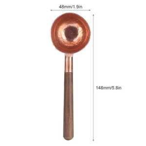 ช้อนทำด้วยมือสำหรับทำอาหารทุกวันช้อนเสิร์ฟอาหารทำจากทองแดง - Product Image 3