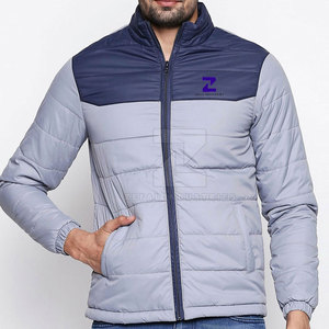 แจ็คเก็ตขนเป็ดผ้าไนลอน/โพลีเอสเตอร์สำหรับผู้ชายเสื้อแจ็คเก็ตแขนยาวระบายอากาศได้ดีโลโก้ด้านหน้าเป็นมิตรกับสิ่งแวดล้อม - Product Image 1