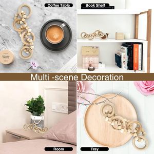 Nueva llegada Cuentas de madera nudos de Acacia Venta caliente Decoración de eslabones de cadena de madera a la venta precio al por mayor 7 eslabones nudo de madera por India - Product Image 3