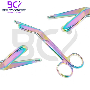 Para tijeras de vendaje multiusos 4,5 Cm multicolor calidad premium buena venta Mango antideslizante tijeras de vendaje quirúrgico - Product Image 3
