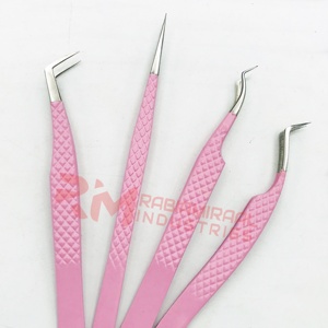 RMI Lash Extensions Pincettes Set Acier Inoxydable Straight & Boot Volume Tweezers Professional Volume Eyelash Extensions Tweezers - Product Image 3