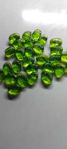 Piedras sueltas de cuarzo peridoto pulido 10x14mm, peridoto natural 10x14mm, gema de peridoto natural - Product Image 5