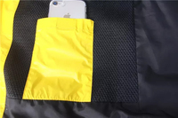 Vente en gros de veste en duvet d'hiver de couleur jaune avec logo fabriqué sur mesure blouson bomber de fitness pour hommes 2025
