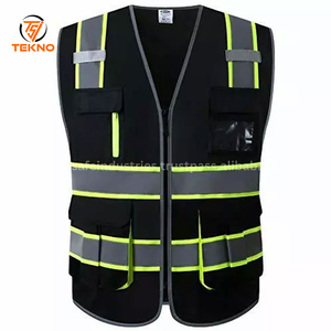 Nuevo último diseño 2025 sin mangas Hi Vis Chaleco de trabajo personalizado de alta resistencia al aire libre seguridad hombres Hi Vis Chaleco de trabajo OEM - Product Image 4