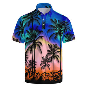 Polos Nouveau Design Motifs de Sublimation Hommes Polos à Séchage Rapide - Product Image 1