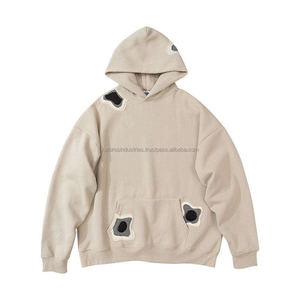 Sweat à capuche zippé pour homme de haute qualité, sweat-shirt surdimensionné, manches régulières, veste en polaire avec poches, streetwear décontracté d'hiver, 100% coton - Product Image 4