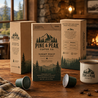 Boîte en carton personnalisée avec impression pour 10 capsules de café Nespresso, emballage avec logo OEM, vente en gros