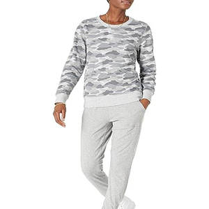 Sweatshirts en coton décontractés pour femmes avec pull respirant à manches longues doublées pour vêtements d'hiver - Product Image 4