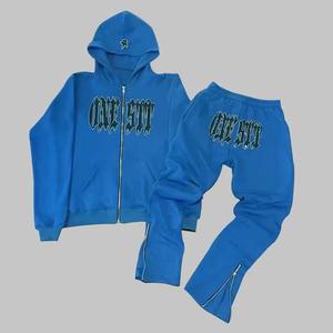 Survêtement en Coton Polaire Double Couleur pour Adultes, Confortable, Jogging, Entraînement, Confort, Sport, Patchwork, Unisexe, Grande Taille - Product Image 4